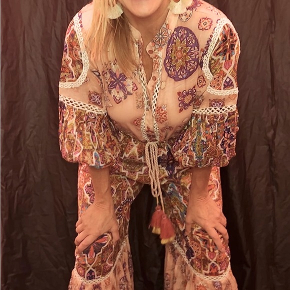 Barok multi color jumpsuit - Picture 2 of 2